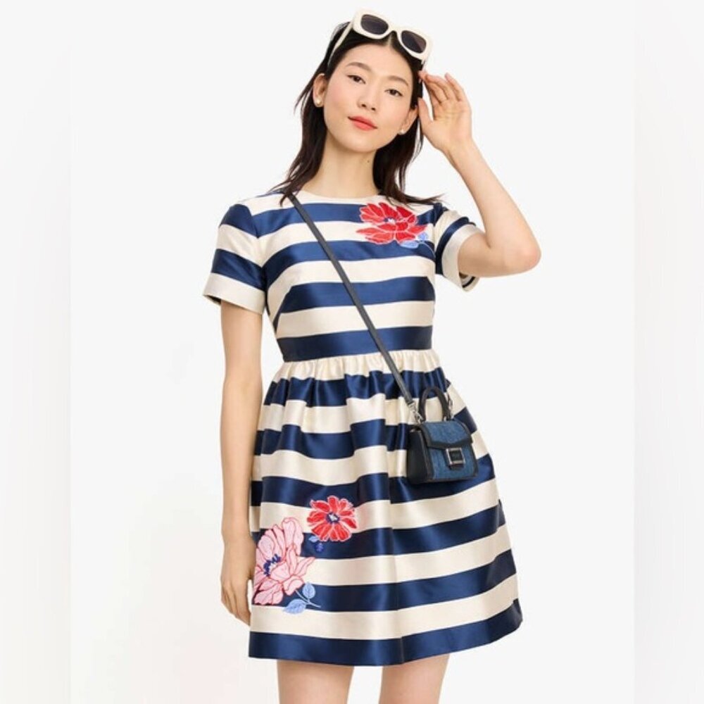Kate Spade  Floral Stripe Dress